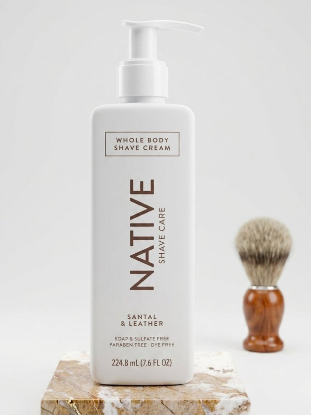 Native Santal & Leather Whole Body Shave Cream